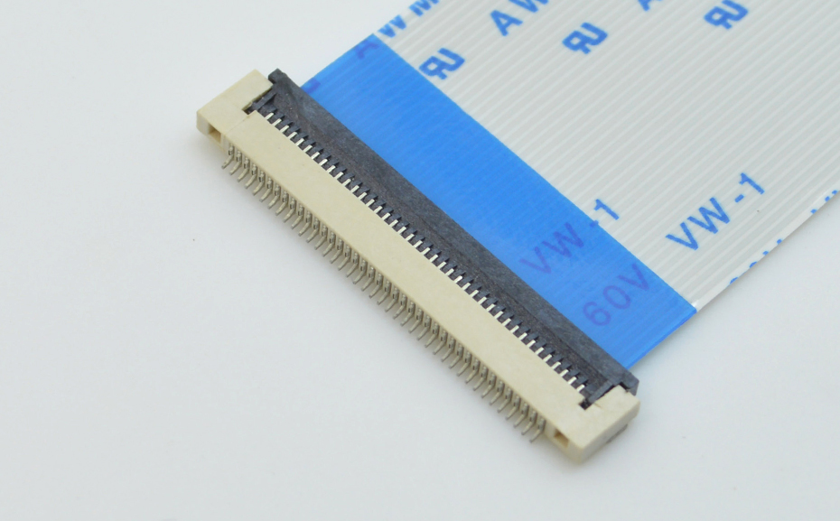 体温仪专用 FPC/FFC连接器 0.5mmH1.5前插后掀式扁平连接板 6-60P,宏利