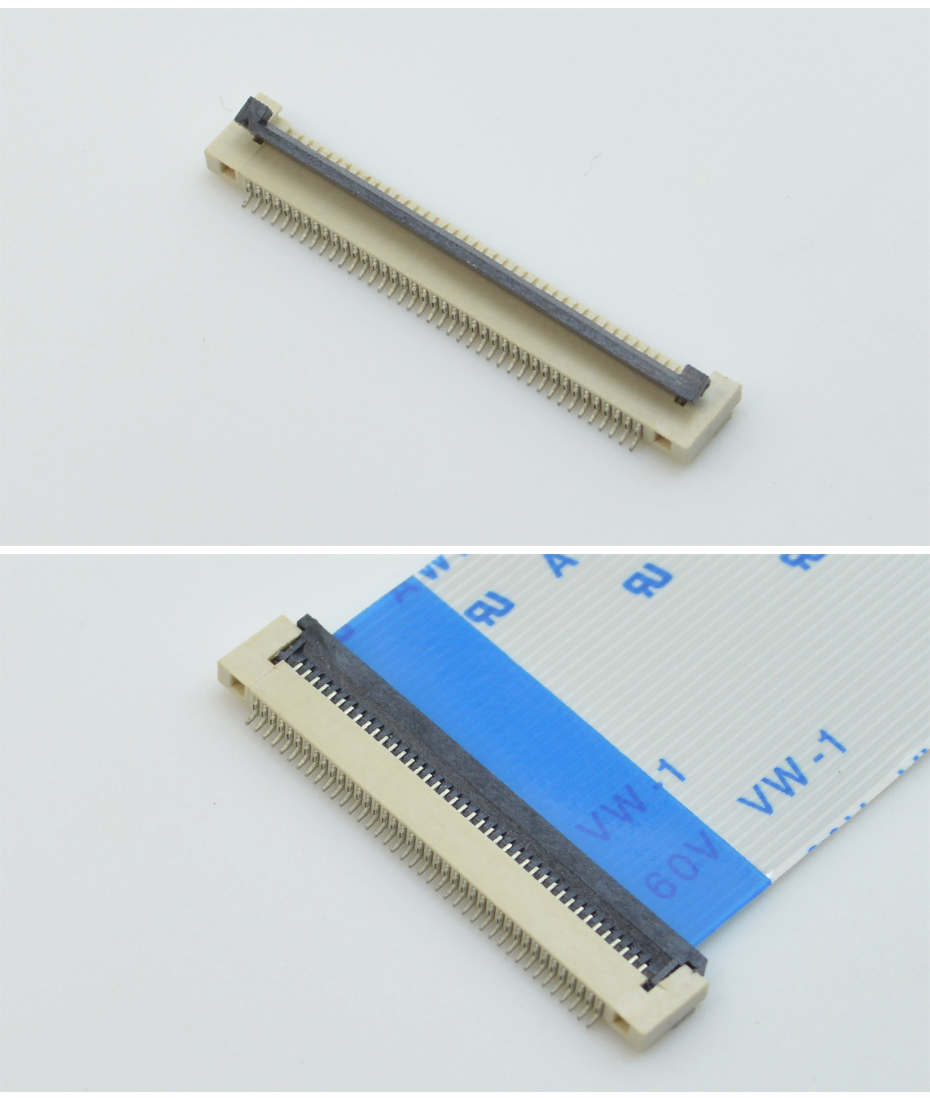 卧贴 0.5mm间距 连接器 SMT接插件 贴片无锁插座10P H1.5MM塑厚,宏利