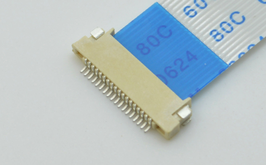 电子连接器SMT卧式贴片插座0.5mm间距14P H1.5mm厚双面接触,宏利