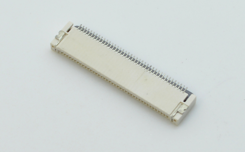 FFC/FPC连接器 扁平电缆插座 后翻盖式 上接 下接 0.5MM 60PIN,宏利