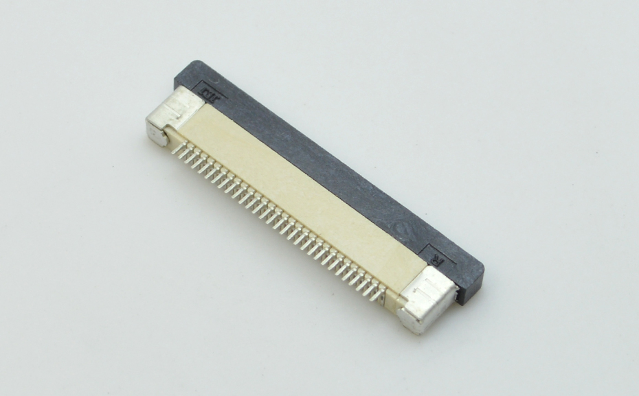 FPC连接器0.5mm间距24P抽屉式上接带锁环保高温FFC扁平电缆线插座,宏利