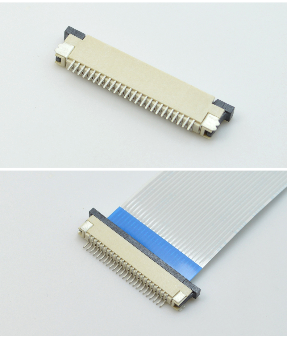 厂家直销0.8卧式贴片针座0.8MM间距下接SMT贴接插件连接器18-36P,宏利