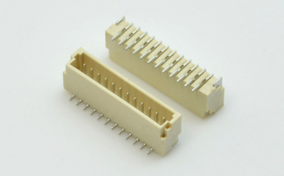 SH1.0-14P立式贴片针座 1.0MM间距 线对板立贴条形插座连接器SMT,宏利