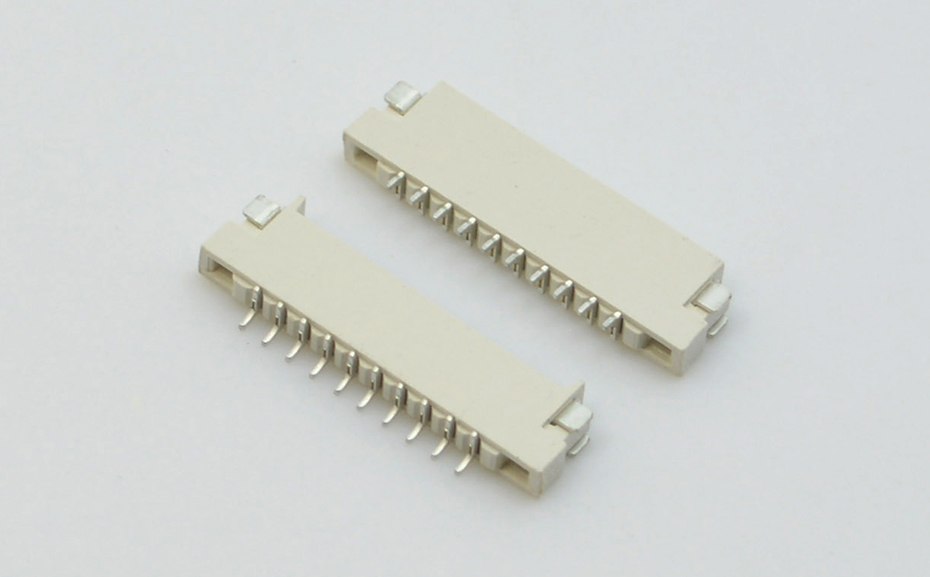 FPC连接器 1.0MM 8P H1.5mm超薄无锁式上下接双面接PCB焊接端子座,宏利