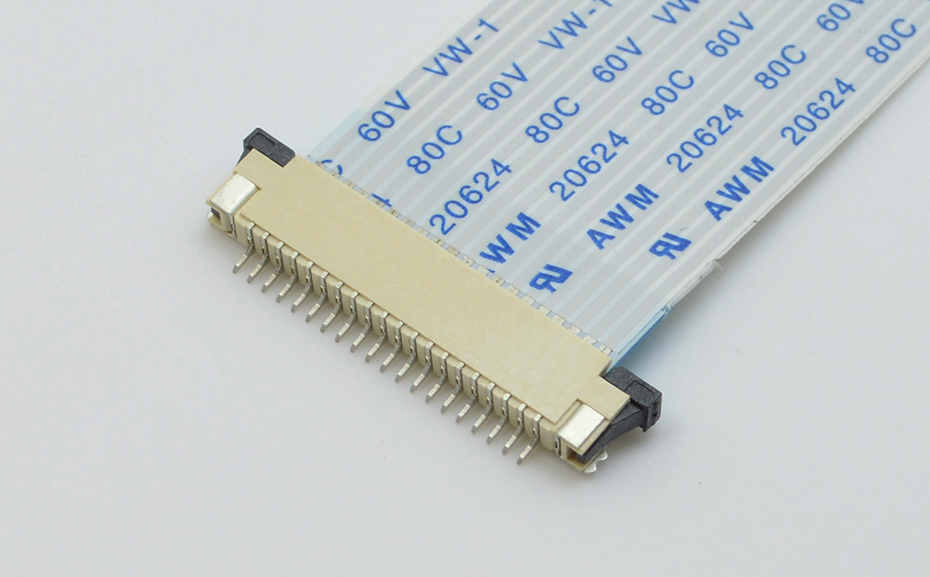 FPC50PIN 0.5mm脚距 2.0mm高 FPC座 上连接接50PIN 50位抽屉式，宏利