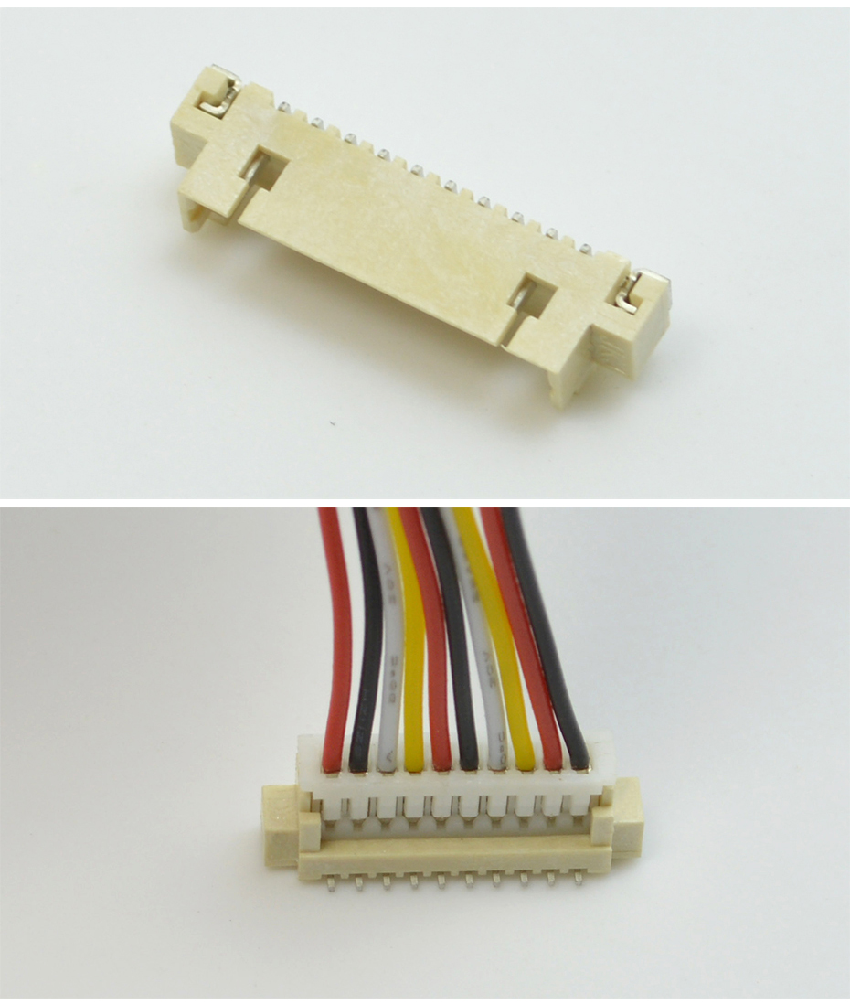 单排线束插头连接器1.25mm贴片插座4P芯立贴汽车线束对插连接器,宏利