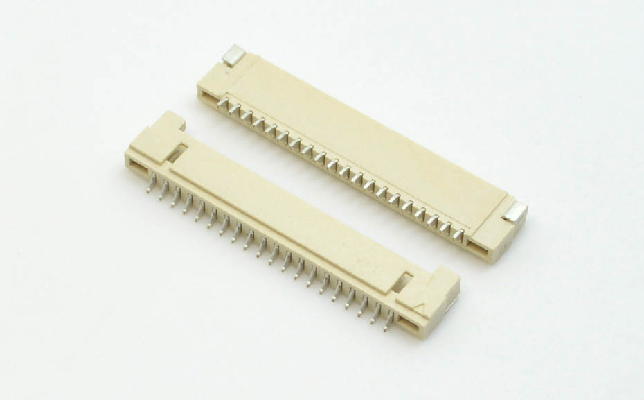 fpc连接器20 pin-1.25fpc连接器fpc贴片连接器厚度-宏利