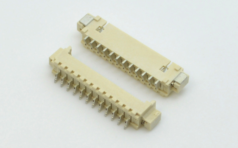 电线条形连接器1.25MM 4P 卧贴1.25-4P 4PIN液晶屏连接器接插件,宏利