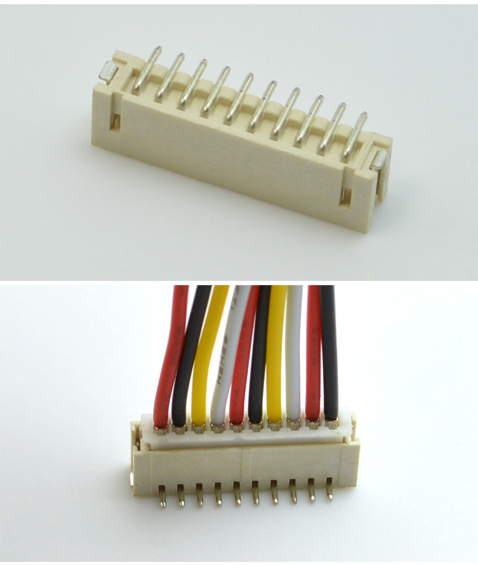 连接器 接插件 zh1.5-5pin压接式针座 1.5mm间距 5P 立贴式插座,宏利
