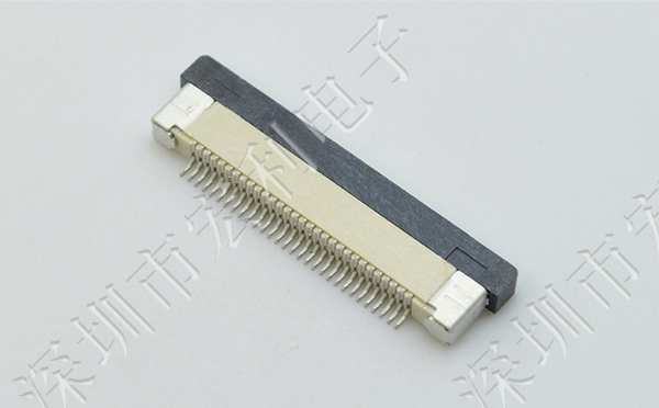 FFC/FPC连接器 软排线插座 0.5mm间距-33P 下接拉锁 33Pin 抽屉式