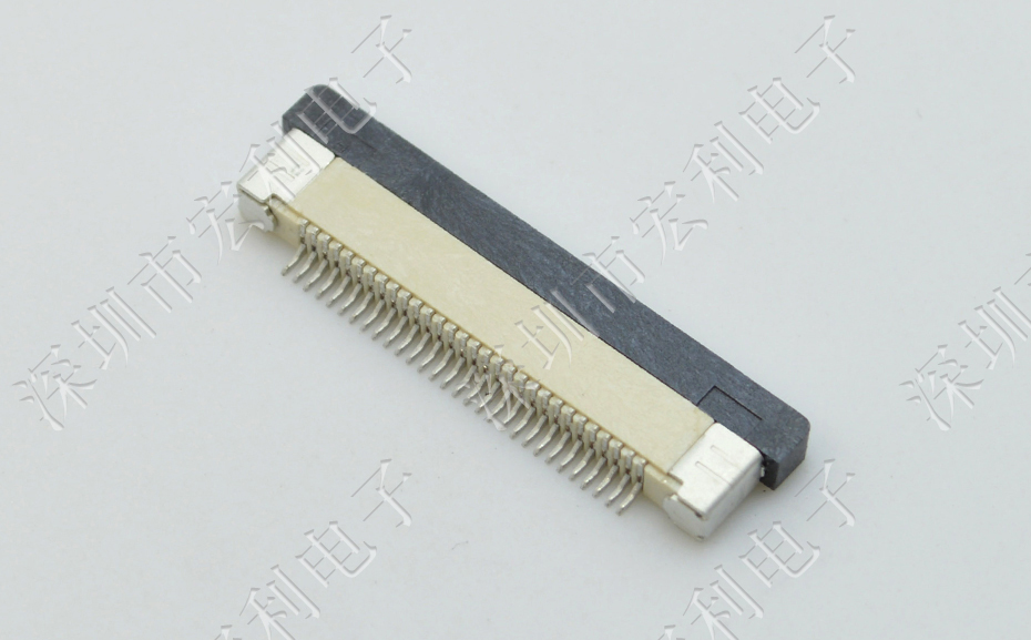 FFC/FPC连接器 软排线插座 0.5mm间距-45P 下接拉锁 45Pin 抽屉式