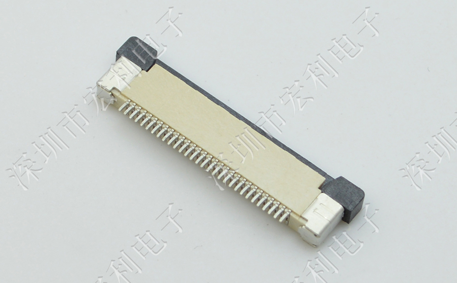FFC/FPC连接器 软排线插座 0.5mm间距-45P 下接拉锁 45Pin 抽屉式