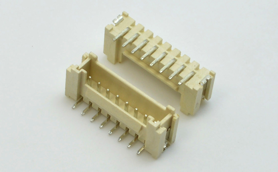 电子现货连接器间距2.0PHB双排立贴带扣7P接插件条形连接器,宏利