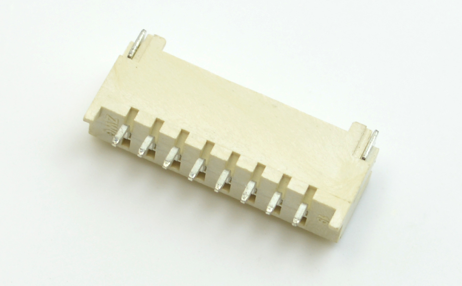 连接器 2.0mm间距 HY2.0-2P卧式带扣贴片插座 环保耐温 阻燃，宏利