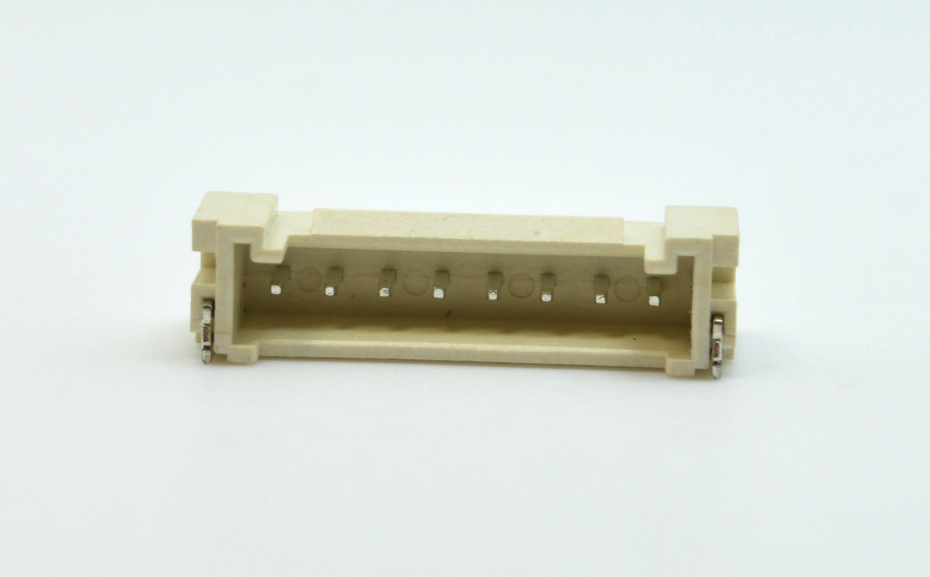 LED连接器6P 2.0mm间距带锁扣接插件插头SMT贴片卧贴线对板母插座,宏利