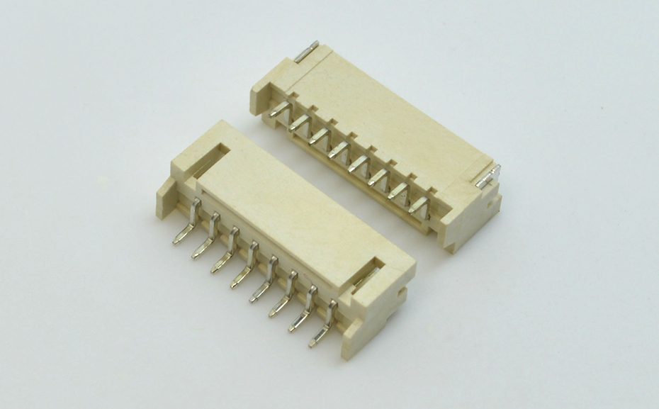 PH2.0-7P卧贴片针座、胶壳，端子，条形连接器，贴片接插件,宏利