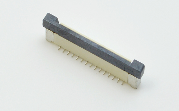 FFC/FPC连接器排线插座0.5mm-40P/42/45/50/54/60Pin立贴带锁正脚,宏利