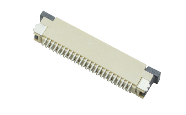 FPC/FFC间距0.8mm抽屉下接软排线插座贴片连接器