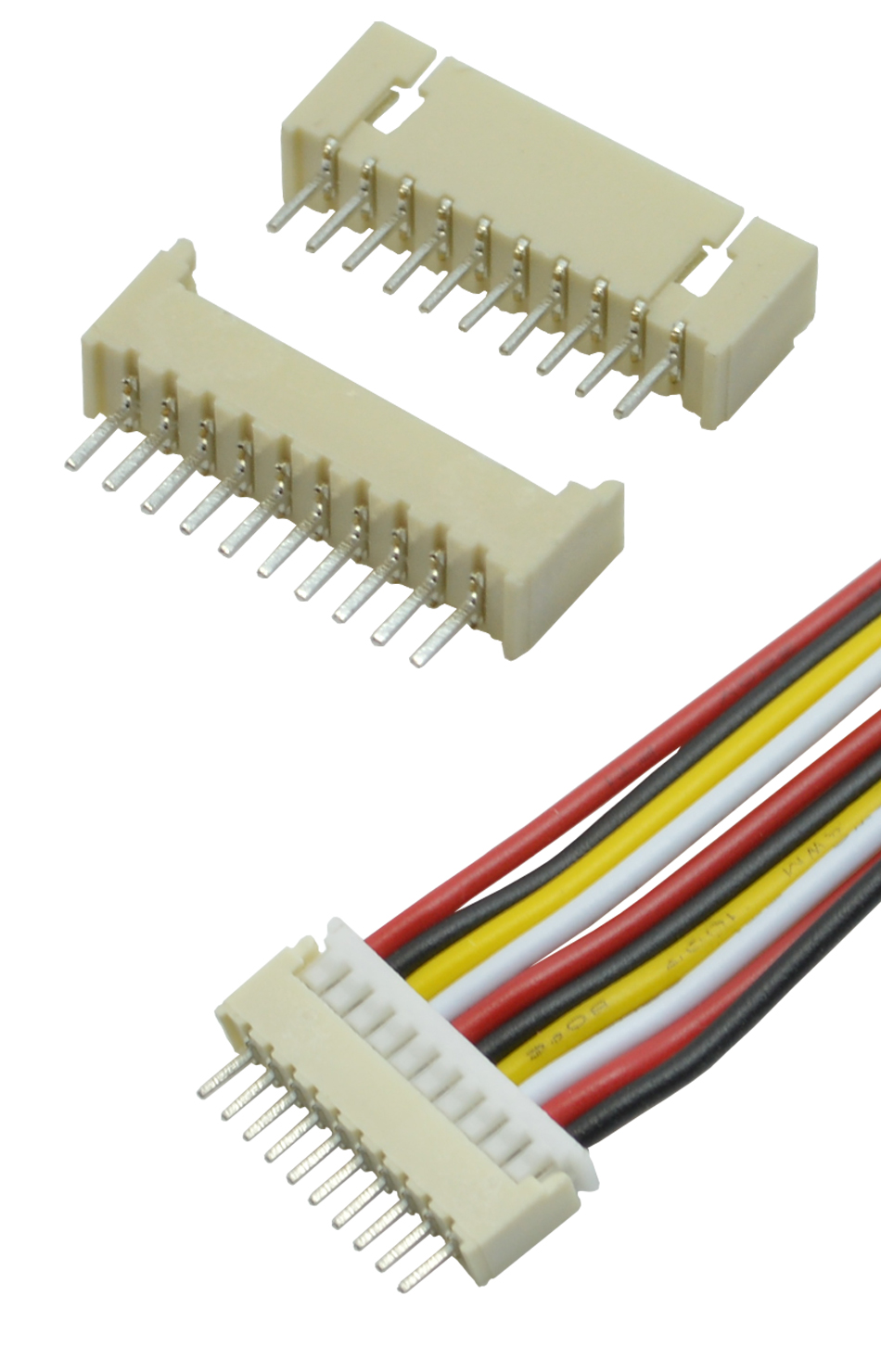 线对板后焊连接器1.25MM间距6A PCB端子 直插电子线束胶壳接插件,宏利