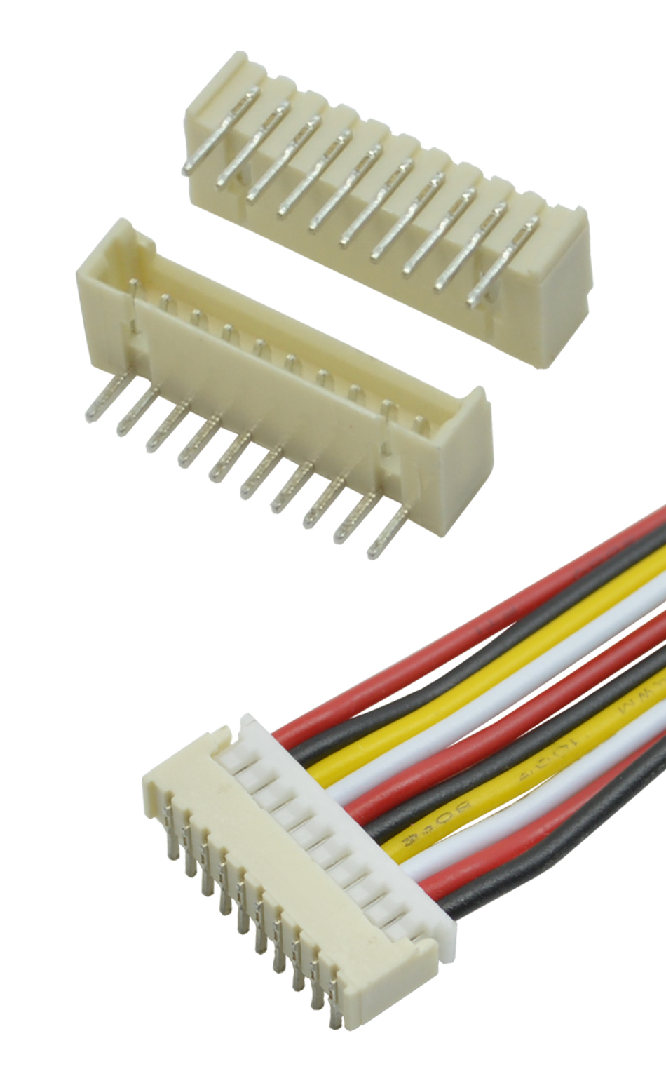 连接器接插件1.25MM-4AW弯针器连接端子插件后焊电子线束接插座,宏利