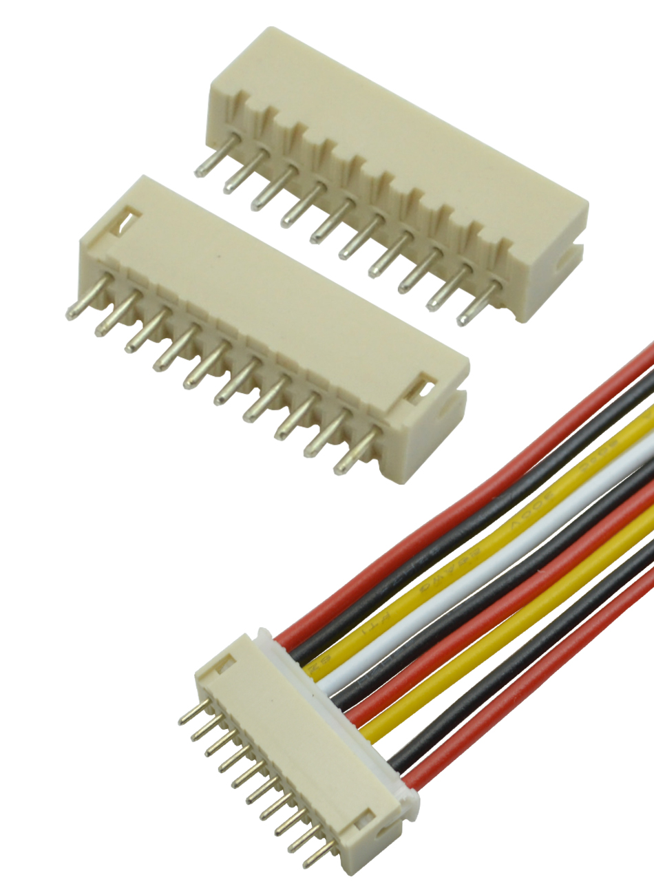1.5MM间距连接器接插件ZH1.5-9P直插式针座直脚插座直针座,宏利