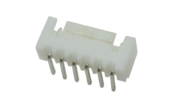 XHB2.54MM间距电源插座白色弯针带扣接插件连接器