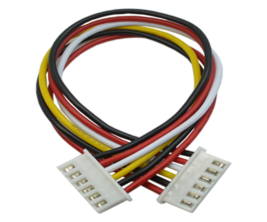 订制PCB板电源线XH2.54mm-6P双头端子线长150毫米连接器接线端子,宏利
