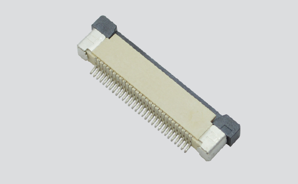 ffc/fpc排线座37pin抽屉式上接触0.5间距 H2.0厚PCB板贴片插座,宏利