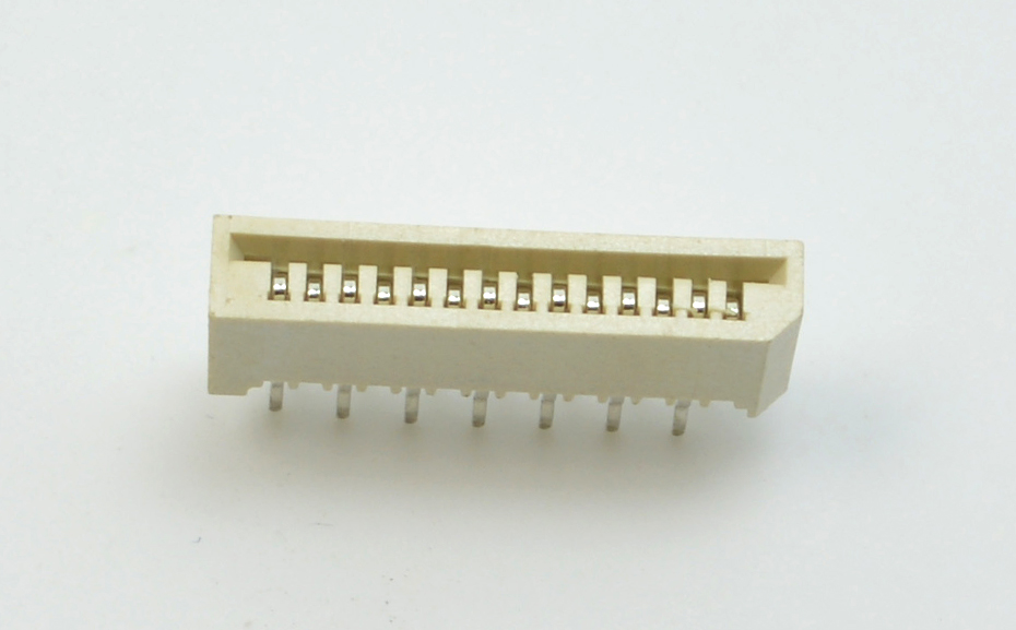 FPC/FFC连接器 1.0mm间距 单面接直插针 4P-30P 无锁插件式连接器,宏利