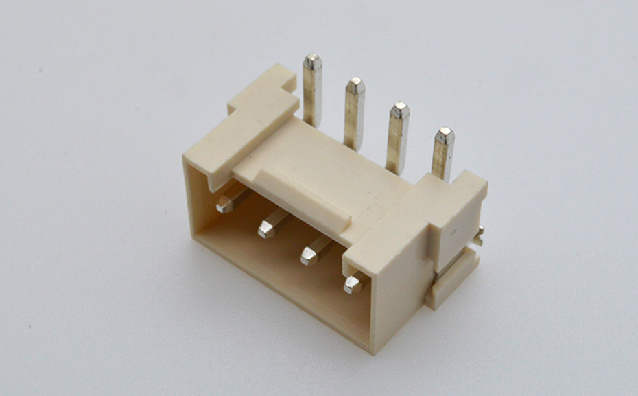 VH3.96立式贴片连接器 SMT 2P-6P立贴接插件 环保耐高温带扣插座,宏利