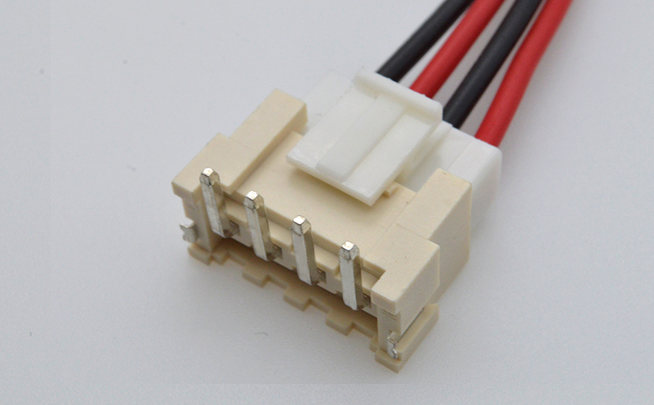 宏利东莞电缆电池组门禁线缆连接器VH3.96mm立式贴片带扣快速连接器厂家