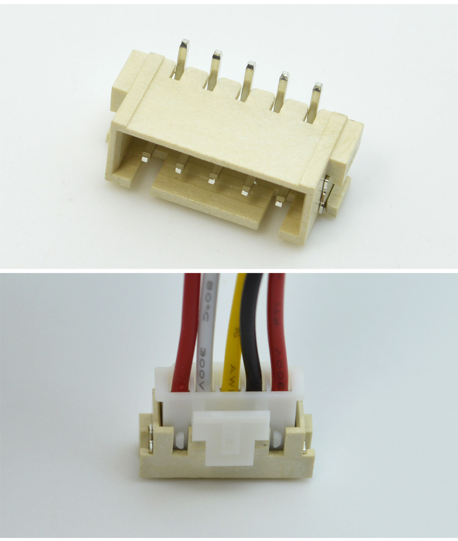 XH2.5mm 连接器 2P 立式贴片插座 接线端子 SMT耐高温接插件,宏利